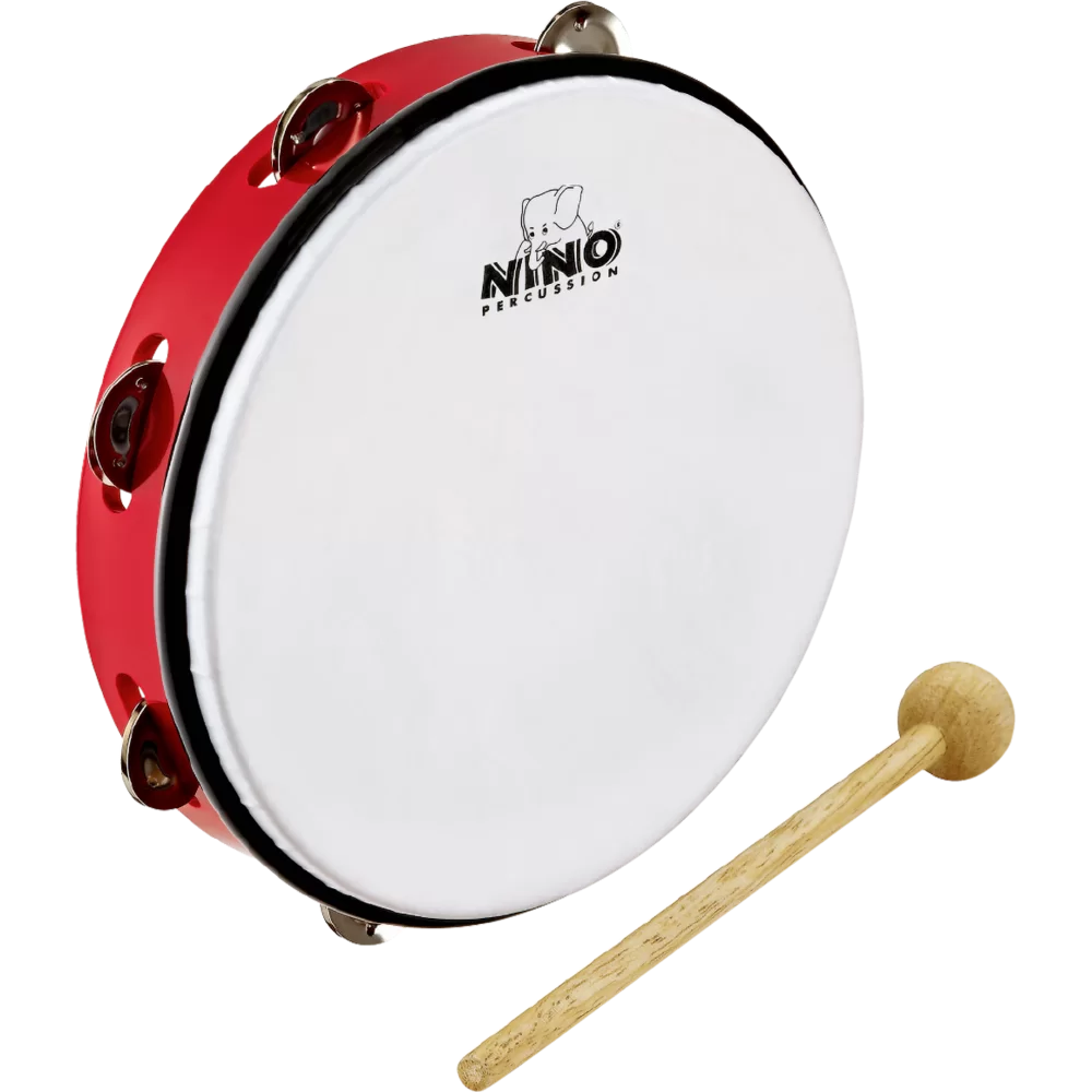 NINO NINO24R Tambourine 10 inch red