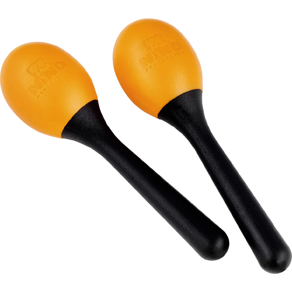 569OR Gegoten ABS egg maracas oranje