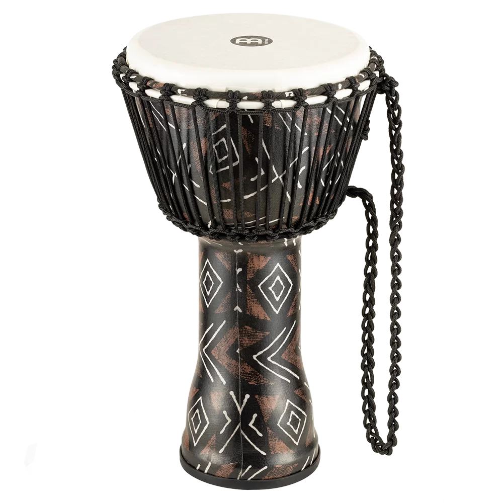 PADJ6-M-F Rope tuned 10" djembe Kanga Sarong