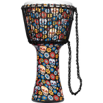 PADJ7-L-F Rope tuned 12" djembe Day of the Dead