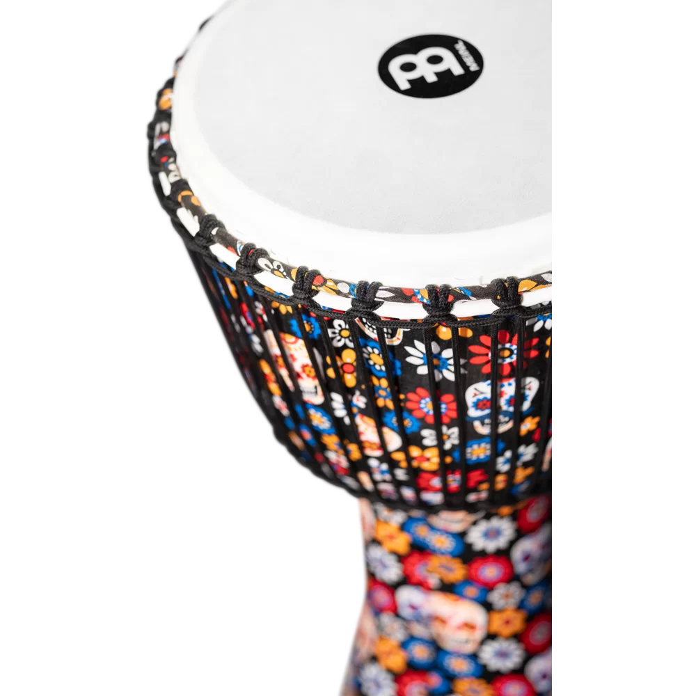 PADJ7-L-F Rope tuned 12" djembe Day of the Dead