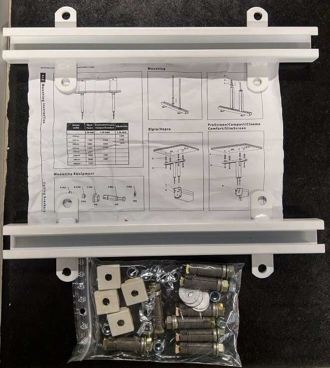 Pasel004 Plafon ophangbeugel voor projectieschermen