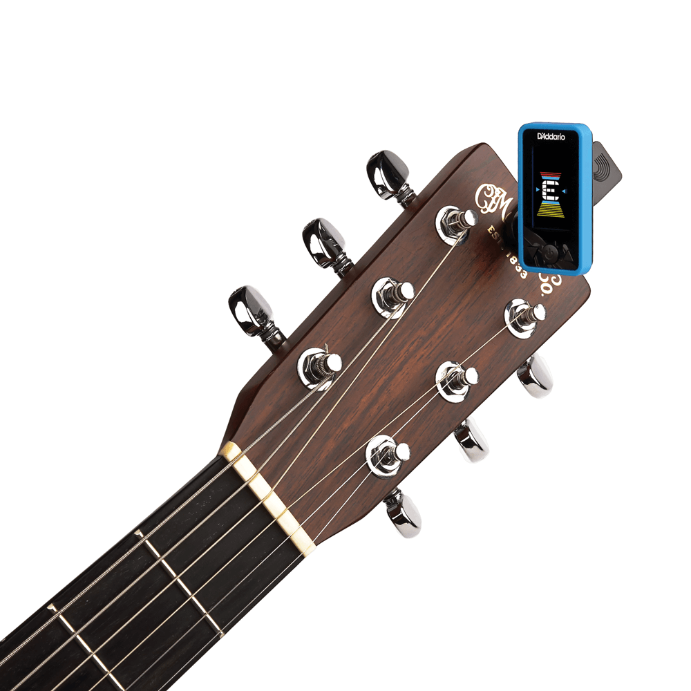 D'addario Eclipse tuner Chromatic Headstock Tuner Blue