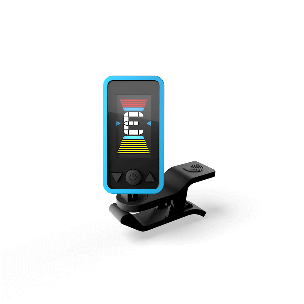 D'addario Eclipse tuner Chromatic Headstock Tuner Blue