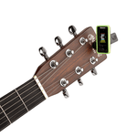 D'addario Eclipse tuner Chromatic Headstock Tuner Green