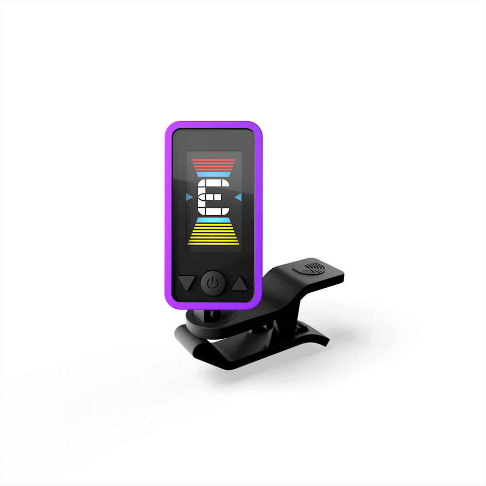D'addario Eclipse tuner Chromatic Headstock Tuner Purple