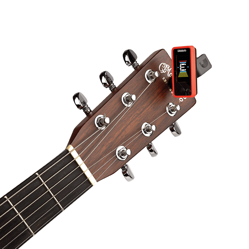 D'addario Eclipse tuner Chromatic Headstock Tuner Red
