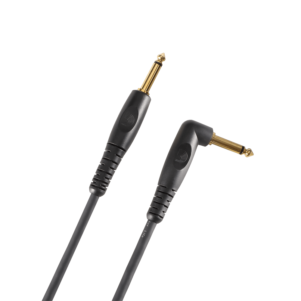 D'addario Custom serie Instrument kabel 3 meter haakse plug