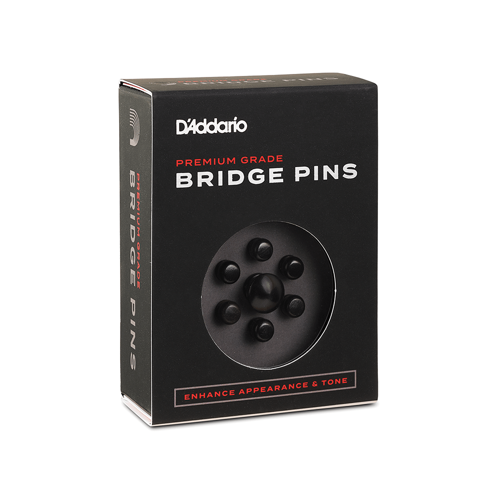 D'addario Premium wooden bridge pins ebony