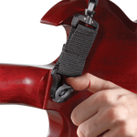 PWSALSV00 Auto Lock swivel polypro gitaar riem zwart