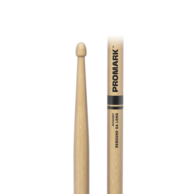 Promark Rebound RBH565LAW 5A Long Hickory acorn wooden tip Drum sticks