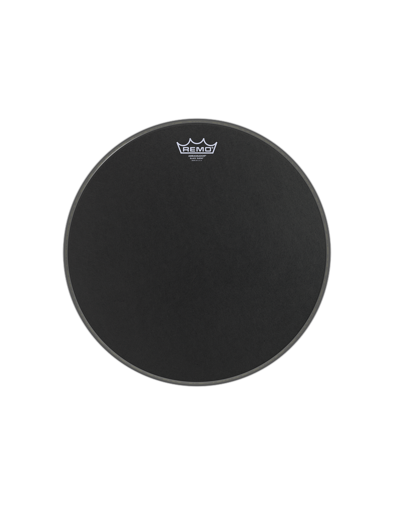 Remo BA-0816-00 Black suede ambassador coated 16" drum head