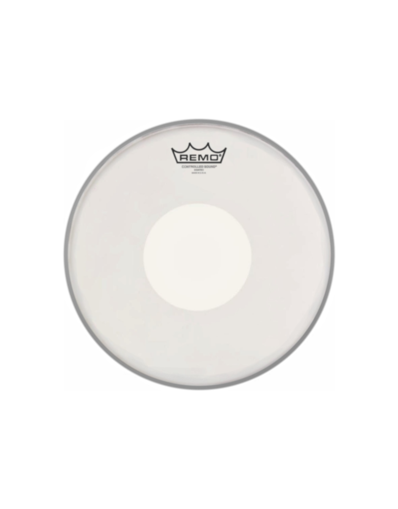 CS-0114-00 Controlled sound coated white dot 14" drumvel