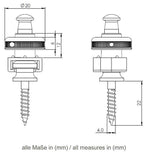 S-Locks straplocks goud