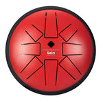 SE362 Melody Tongue Drum 6 inch F-Mineur pentatonisch rood