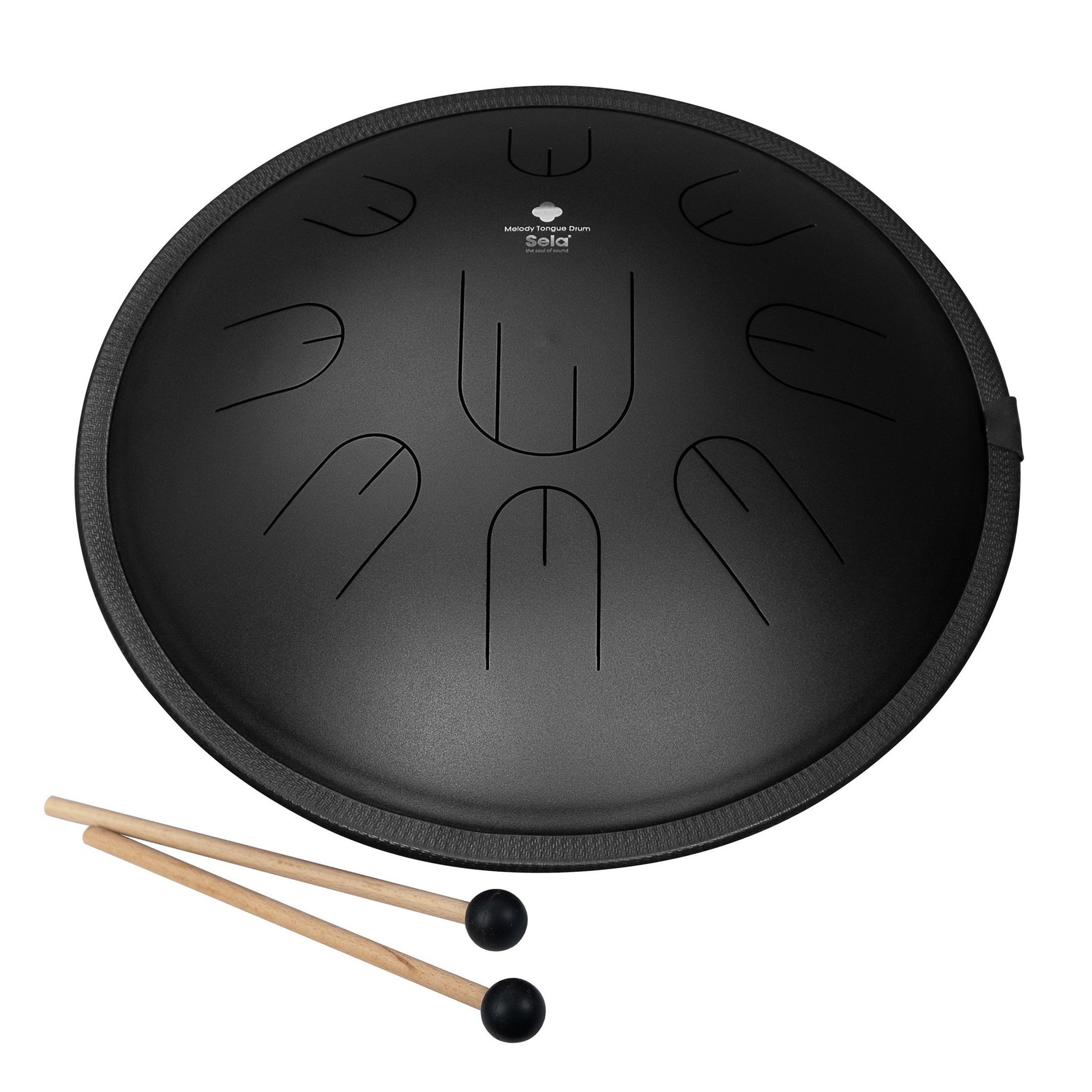 SE380 Melody Tongue Drum 14 inch D Kurd zwart