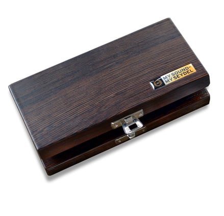 Houten opberg box voor 20 tonen blues mondharmonica's