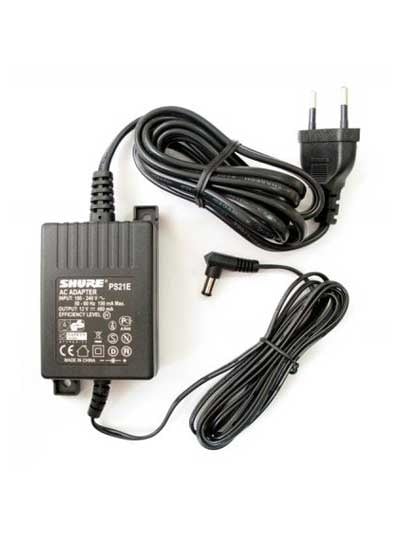 PS21E Voeding voor Shure draadloze microfoon ontvanger