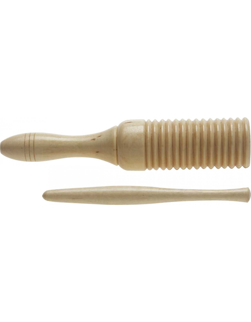 GTB 124 Güiro tone-block met klopper