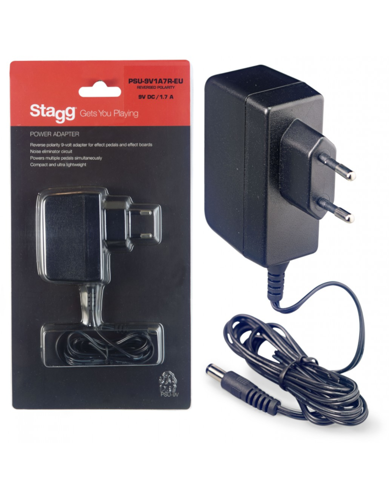 PSU 9V1A7 AC voeding voor effect pedalen