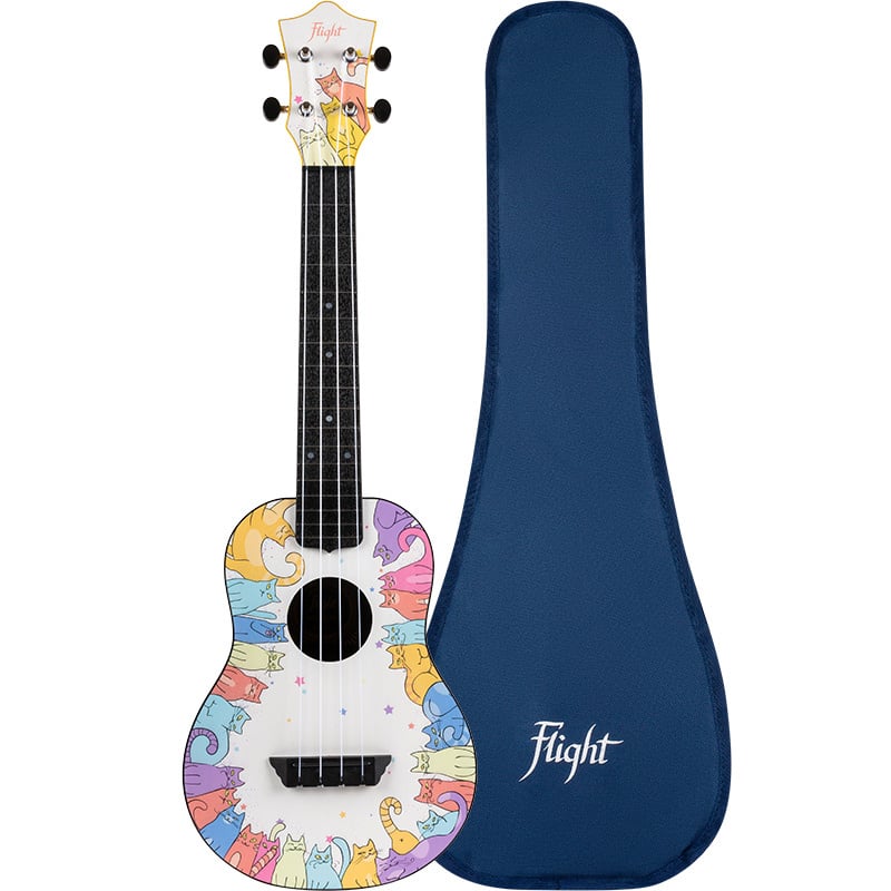 Flight TUC Kitty Travel concert ukulele