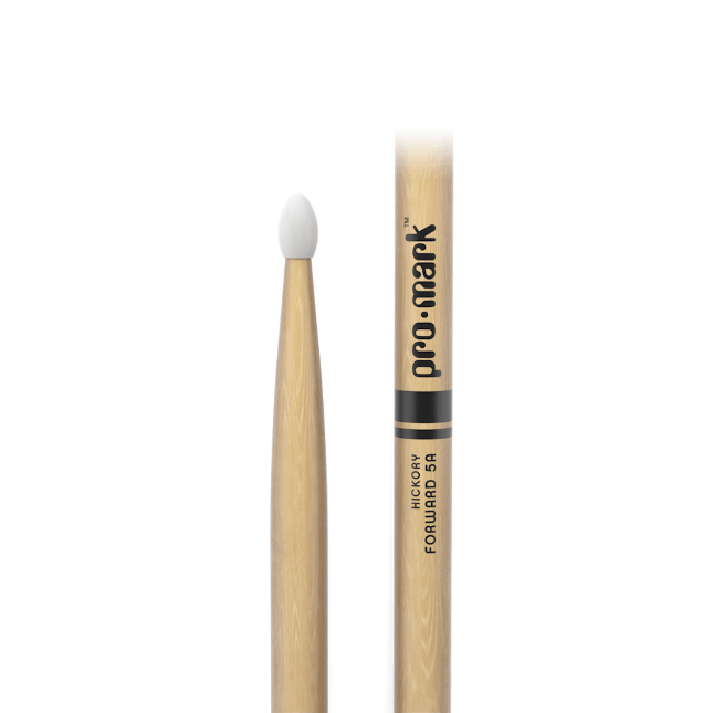 Promark Classic forward TX5AN 5A Hickory oval nylon tip Drum sticks