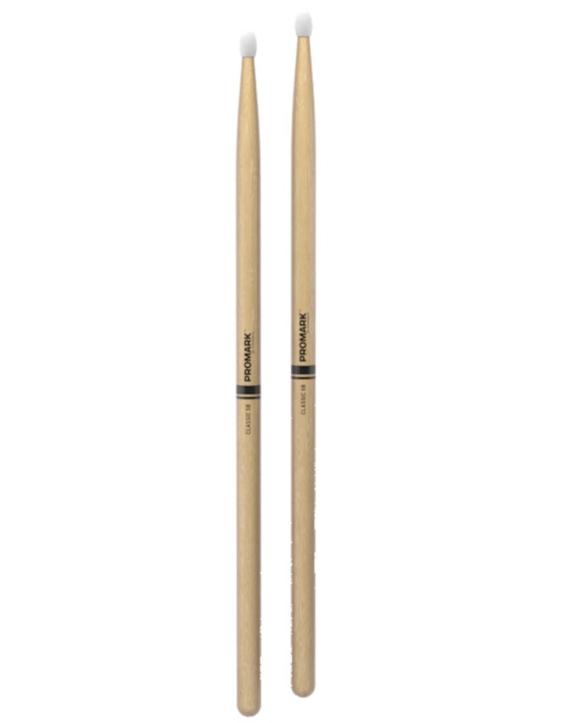 Promark Classic forward TX5BN 5B Hickory oval nylon tip Drum sticks