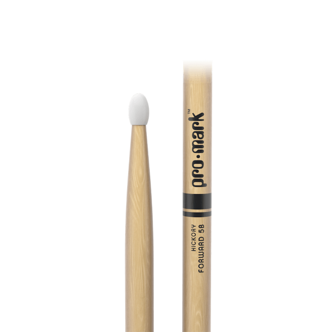 Promark Classic forward TX5BN 5B Hickory oval nylon tip Drum sticks