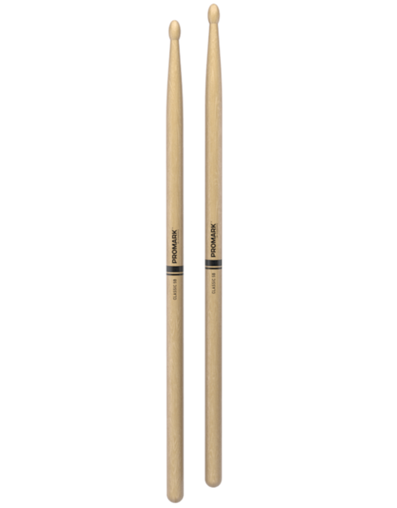 Promark Classic Forward TX5BW 5B Hickory Oval Wooden Tip Drumsticks