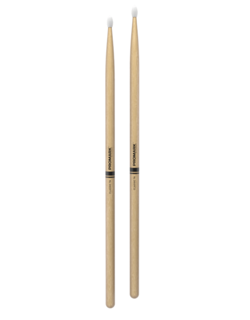 Promark Classic forward TX7AN 7A Hickory oval nylon tip Drum sticks