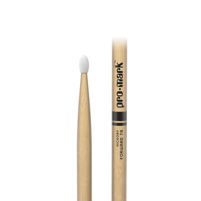 Promark Classic forward TX7AN 7A Hickory oval nylon tip Drum sticks