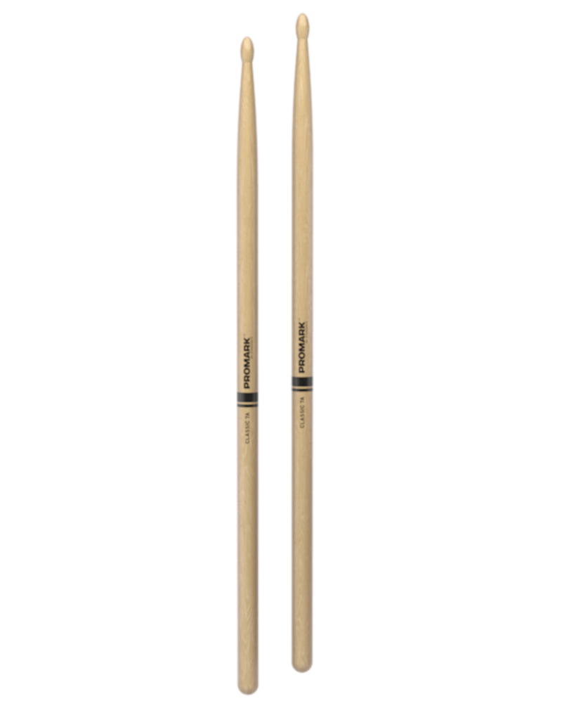 Promark Classic Forward TX7AW 7A Hickory Oval Wooden Tip Drumsticks