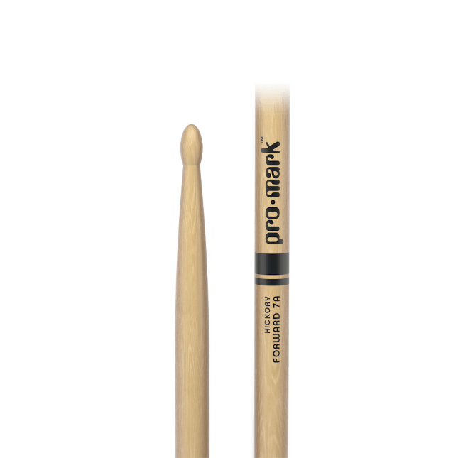 Promark Classic Forward TX7AW 7A Hickory Oval Wooden Tip Drumsticks