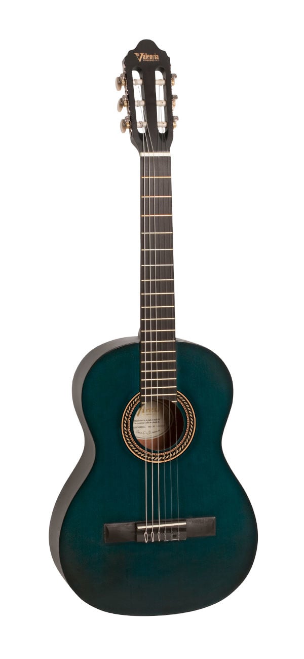 Valencia VC202 TB 1/2 Classical guitar antique blue